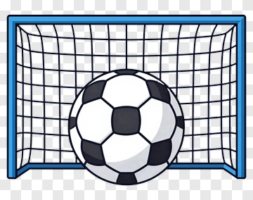 Soccer Ball In Goal PNG