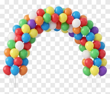 Colorful Balloon Arch PNG