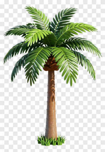 Realistic Palm Tree PNG