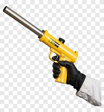 Handheld Torch With Yellow Handle PNG