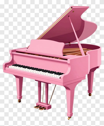 Pink Grand Piano PNG