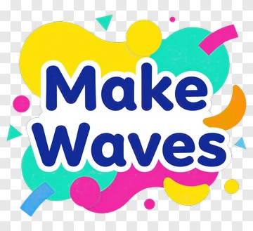Make Waves Graphic Design PNG