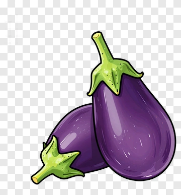 Cartoon Eggplants PNG