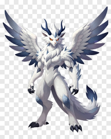 Fantasy Creature With Wings PNG