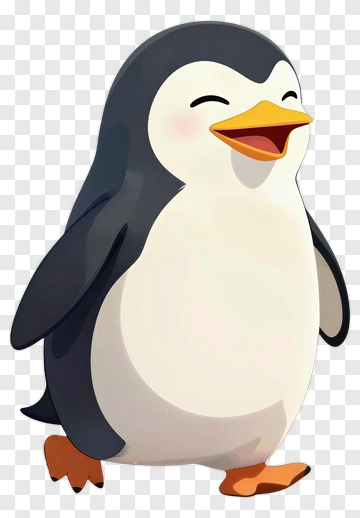Cartoon Penguin Smiling PNG