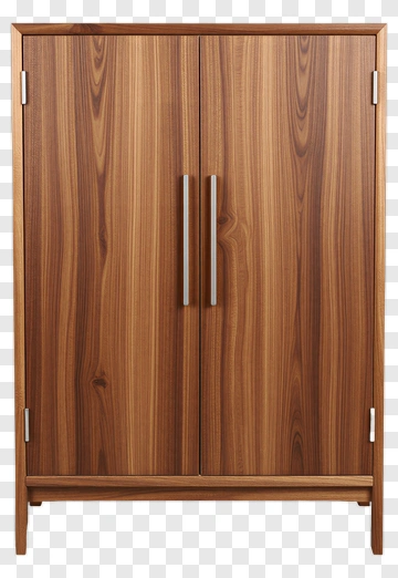 Wooden Storage Cabinet PNG