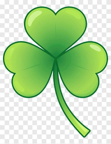 Cartoon Green Shamrock PNG