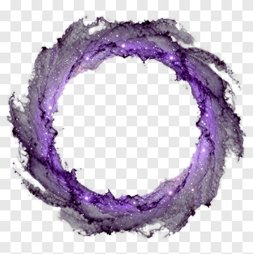 Purple Galaxy Frame PNG