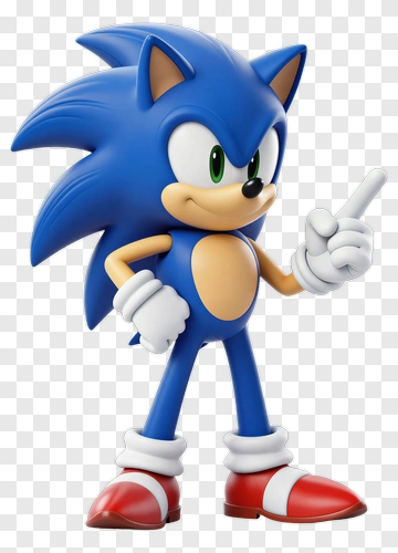 Sonic The Hedgehog Pointing PNG