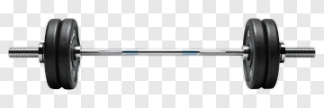 Barbell With Weight Plates PNG