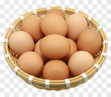 Basket Of Brown Eggs PNG