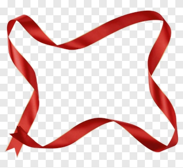 Red Ribbon Frame PNG