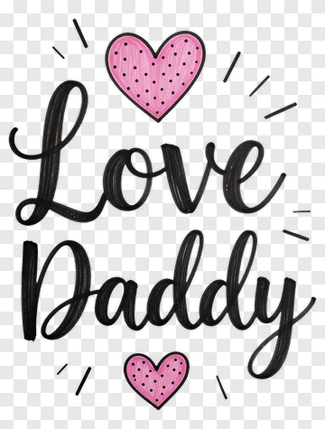 Love Daddy PNG