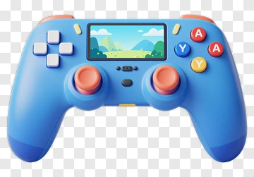 Colorful Game Controller With Screen PNG