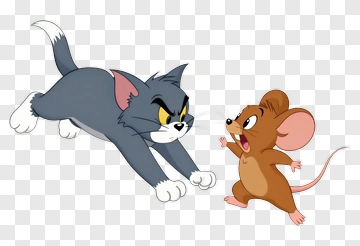 Cartoon Cat Chasing Mouse PNG