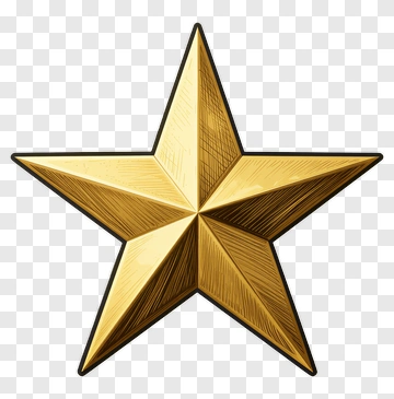 Gold Star PNG