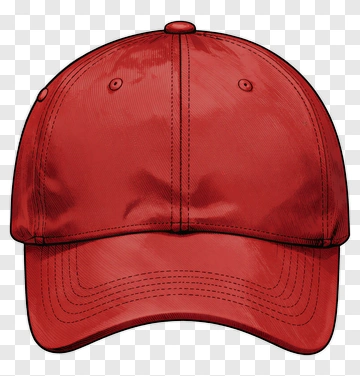Red Baseball Cap PNG