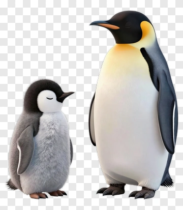 Penguin Family PNG