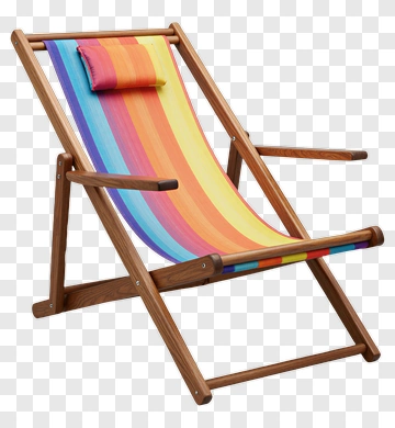 Colorful Deck Chair PNG