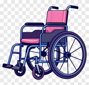 Cartoon Wheelchair PNG