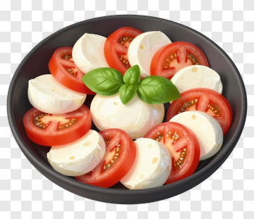 Caprese Salad With Mozzarella And Tomatoes PNG