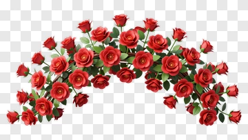 Red Rose Floral Arrangement PNG