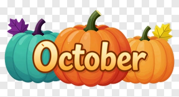 October Pumpkins PNG