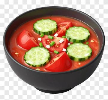 Bowl Of Tomato And Cucumber Salad PNG