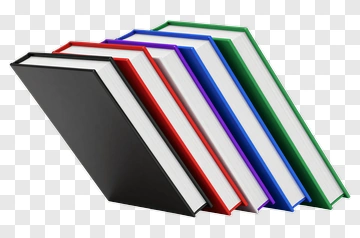 Stack Of Colorful Books PNG