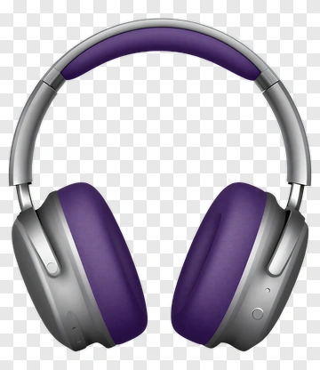 Purple Headphones PNG