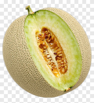 Sliced Melon With Seeds PNG
