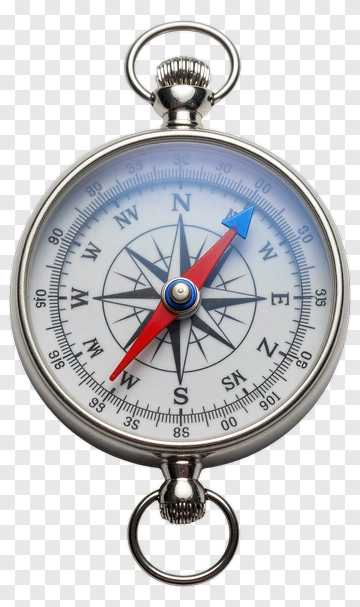 Compass With Red And Blue Needle PNG
