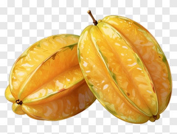 Ripe Starfruit PNG