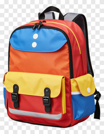 Colorful Backpack PNG