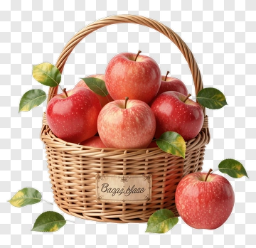 Basket Of Red Apples PNG