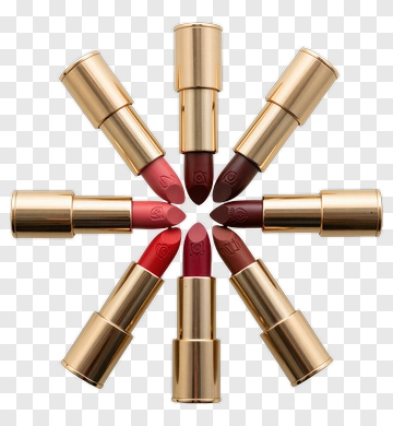 Lipstick Collection In Circular Arrangement PNG