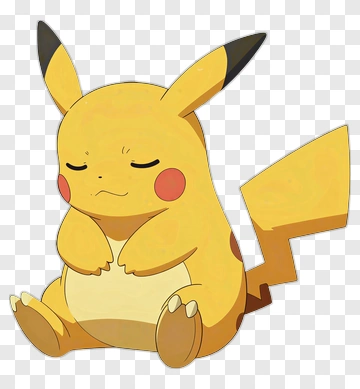 Pikachu Sitting Calmly PNG