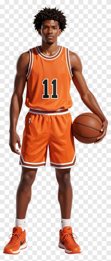 Basketball Player Holding A Ball PNG