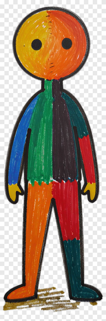 Colorful Cartoon Character PNG