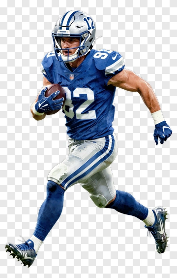 Football Player Running With A Ball PNG
