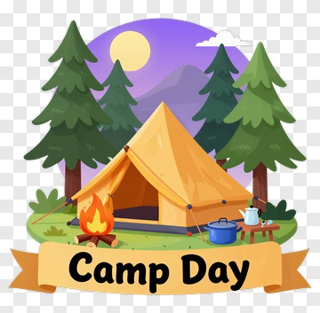 Camp Day Tent In A Forest PNG