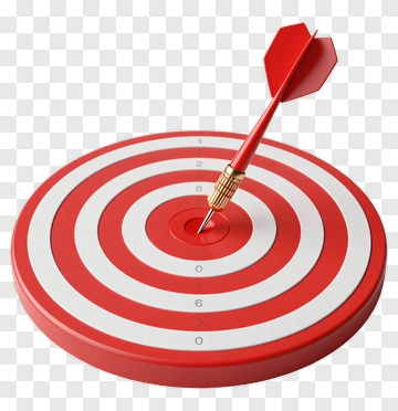 Dartboard With Dart In The Center PNG