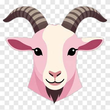Cartoon Goat Head PNG