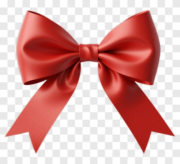 Red Ribbon Bow PNG