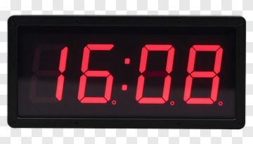 Digital Clock Display Showing Time PNG