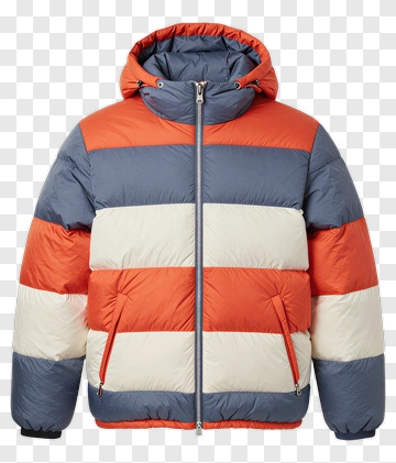 Colorful Puffer Jacket PNG