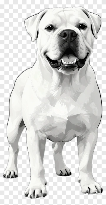 3D White Dog PNG