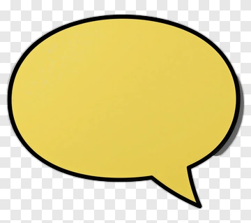 Yellow Speech Bubble PNG