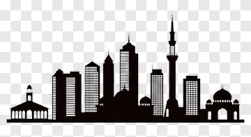 City Skyline Silhouette PNG