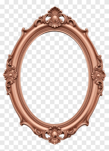 Vintage Ornate Picture Frame PNG